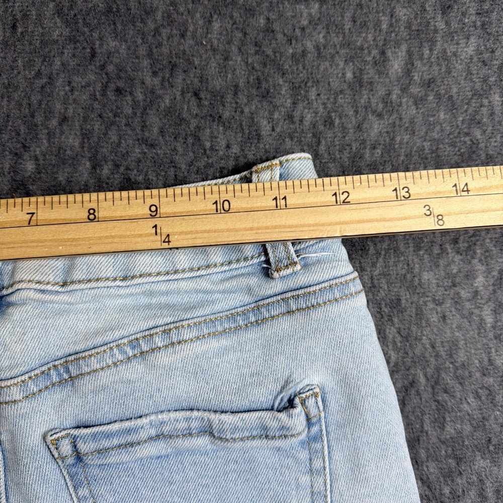 Wax Jean Shorts Women's Small Butt I Love You Mid Rise Stretchy Distressed - Picture 5 of 6